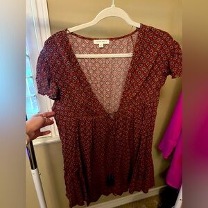 Local boutique Rust Red/ Orange sundress. Size medium.